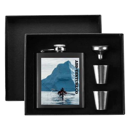 Custom Personalized 7oz Flask Gift Set