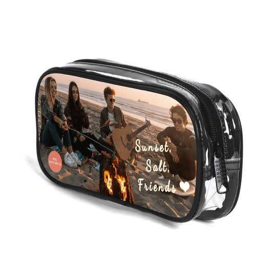 Custom Personalized Sunset Salt Friends Pencil Pouch