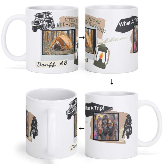 Life’s an ADD-Venture White Glossy Personalization Mug 11 oz