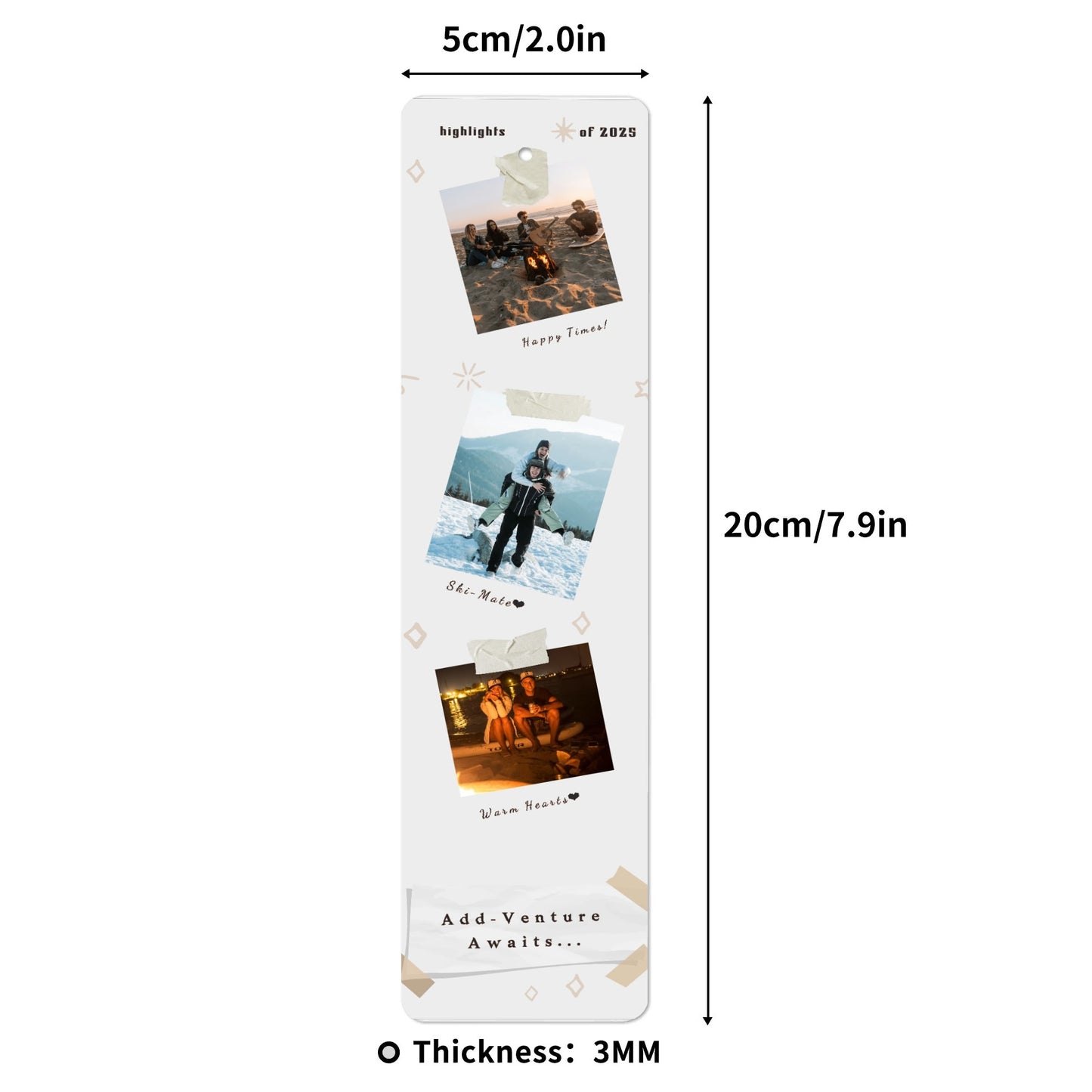 Custom Personalized Adventures Bookmark