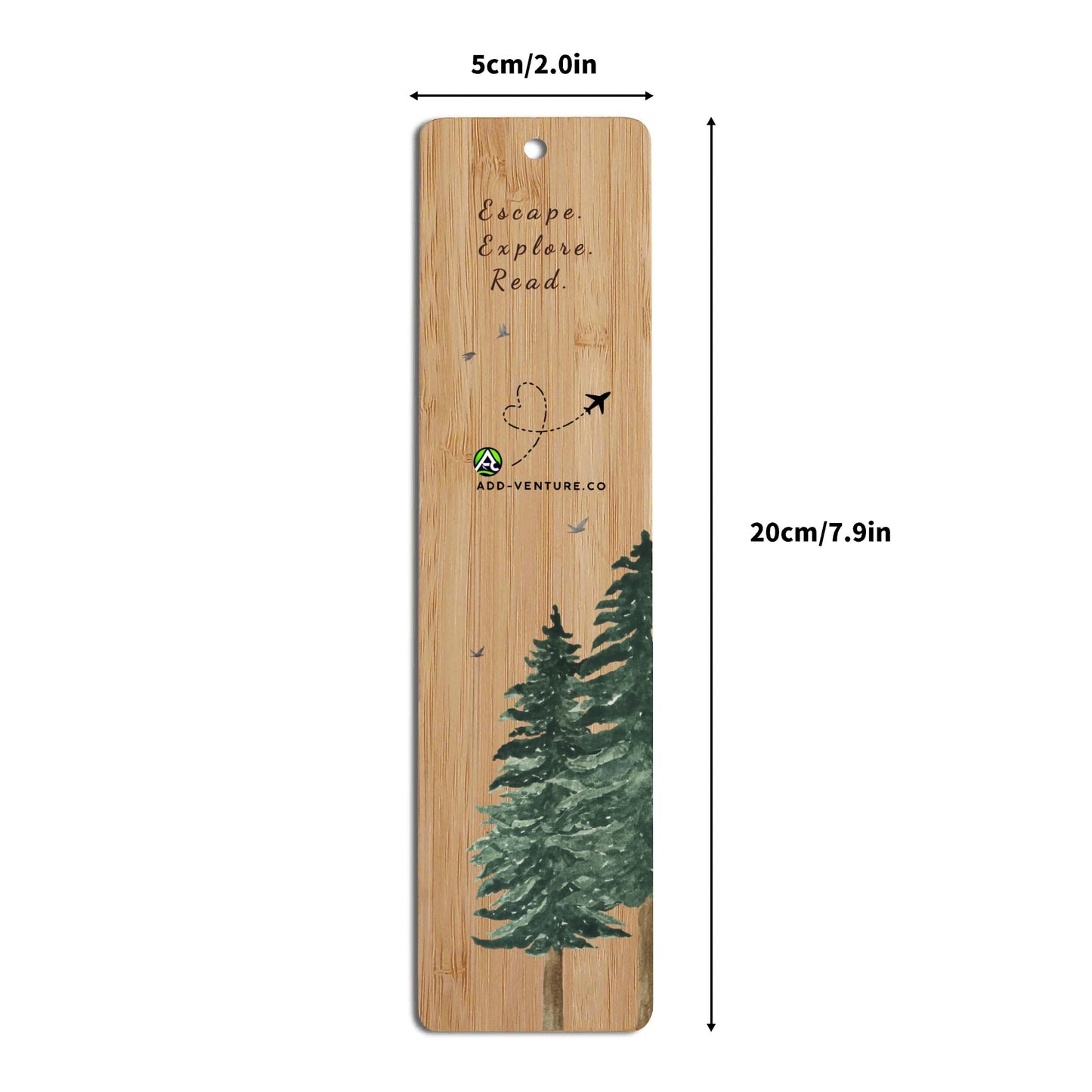 Add-Venture Timber Tales Wooden Bookmark