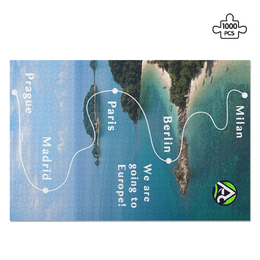 Custom Personalized Destination Puzzle (1000 pcs)