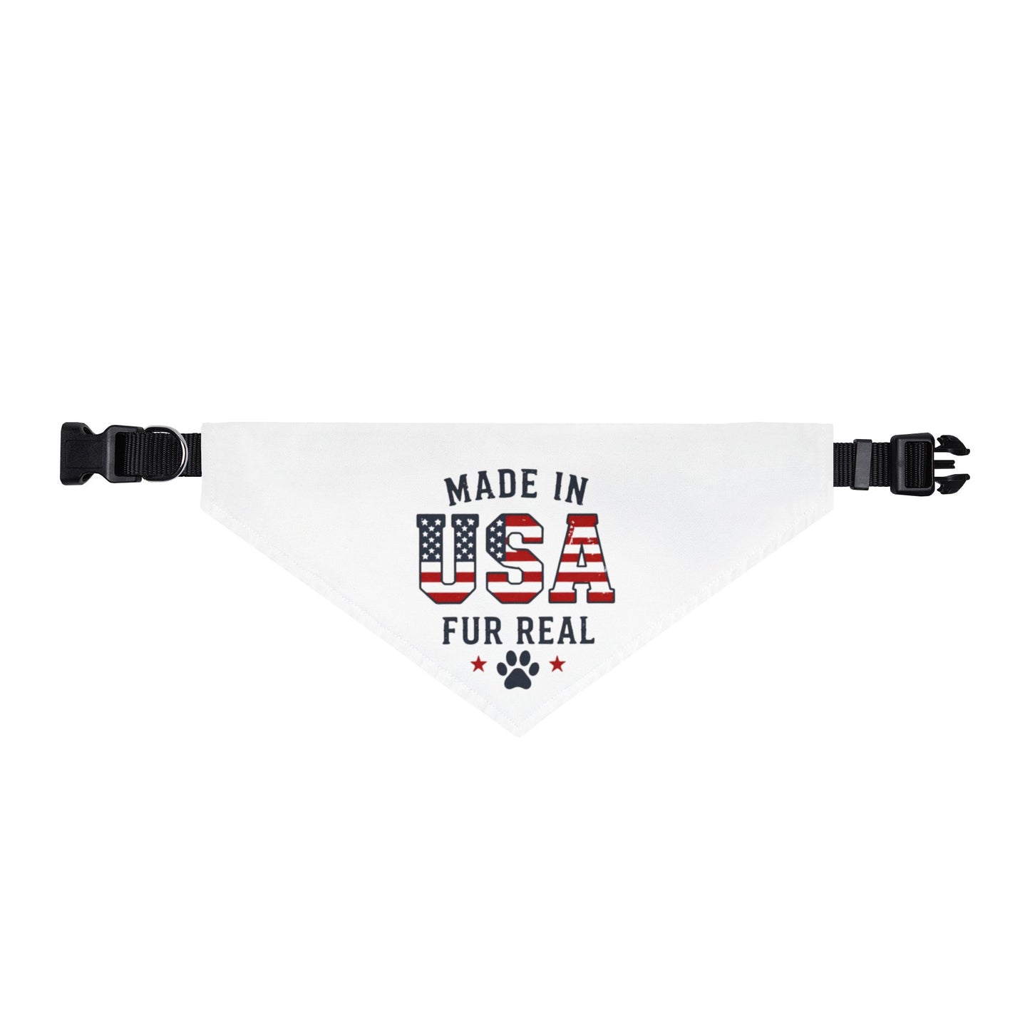 Made in USA Pet Bandana – Clip-On Patriotic Dog bandana