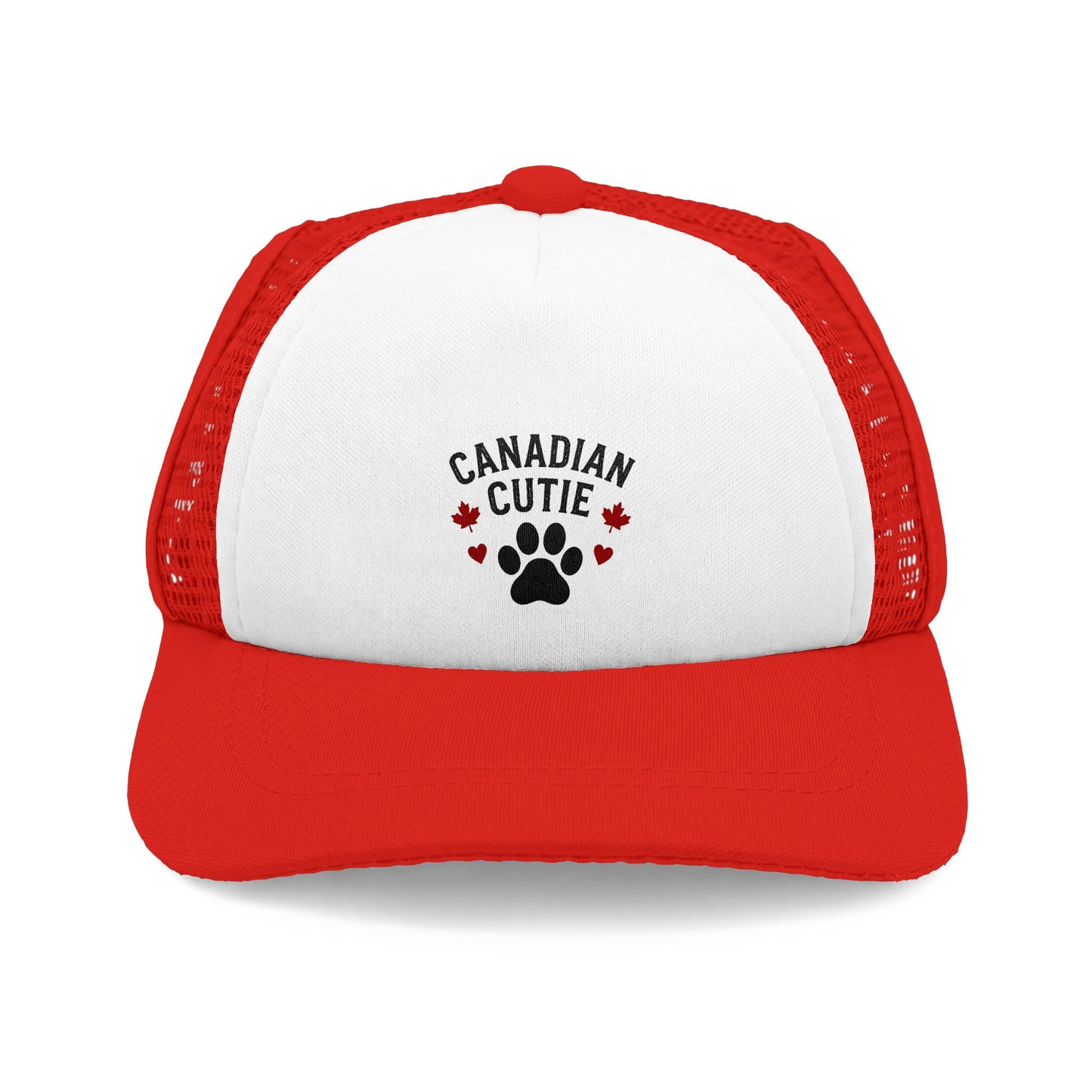 Trucker Hat — "Canadian Cutie" Paw Print Foam Trucker Hat