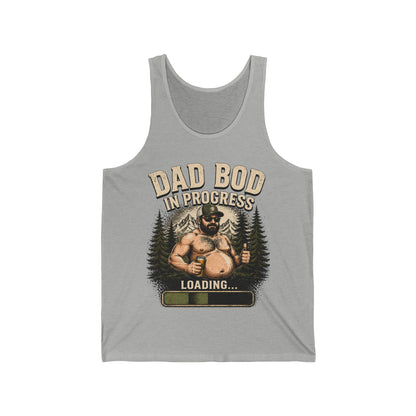 Dad Bod In Progress Tank Top — Funny Father’s Day Muscle Humor Tank