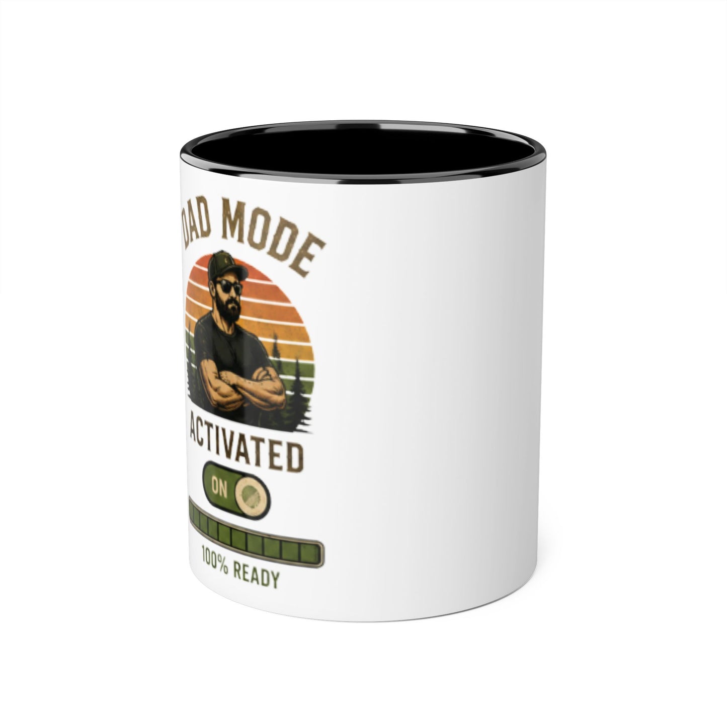 Dad Mode Activated Coffee Mug — Funny Fathers Day Gift, 11oz Accent Mug