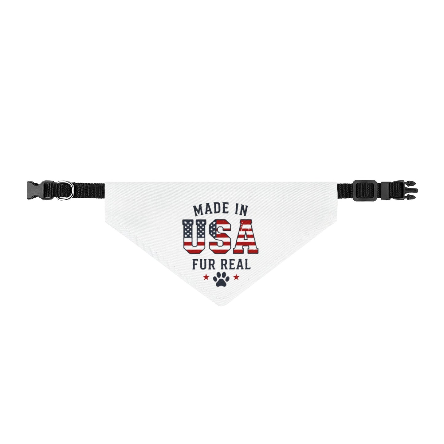 Made in USA Pet Bandana – Clip-On Patriotic Dog bandana