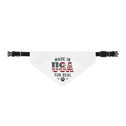 Made in USA Pet Bandana – Clip-On Patriotic Dog bandana