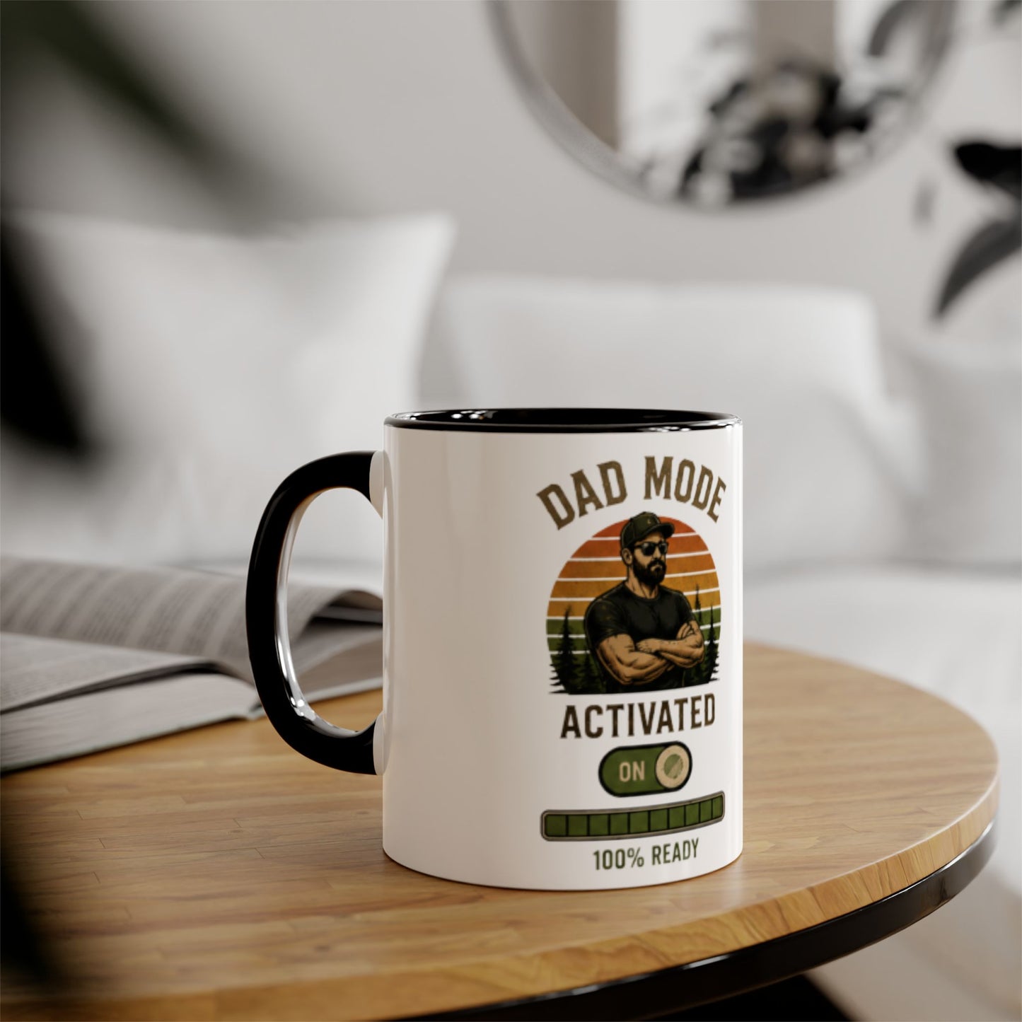 Dad Mode Activated Coffee Mug — Funny Fathers Day Gift, 11oz Accent Mug