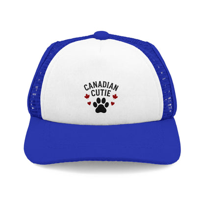 Trucker Hat — "Canadian Cutie" Paw Print Foam Trucker Hat