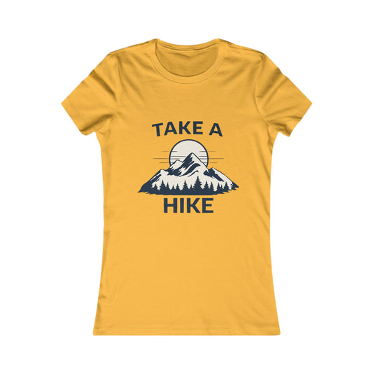 Take a Hike Women’s Tee – Mountain Hiking Graphic Shirt