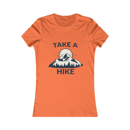 Take a Hike Women’s Tee – Mountain Hiking Graphic Shirt