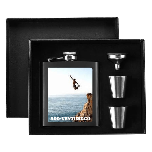 Nomad Nectar – Flask Set with Gift Box & Add Photo