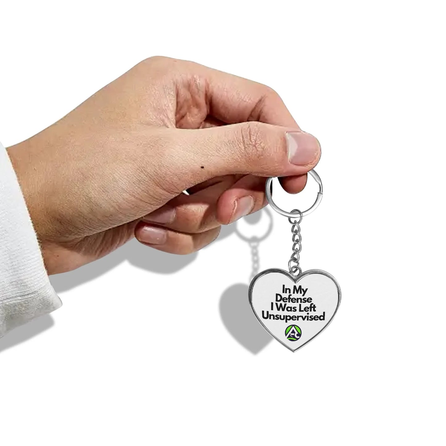 Defense Mode Heart Keychain