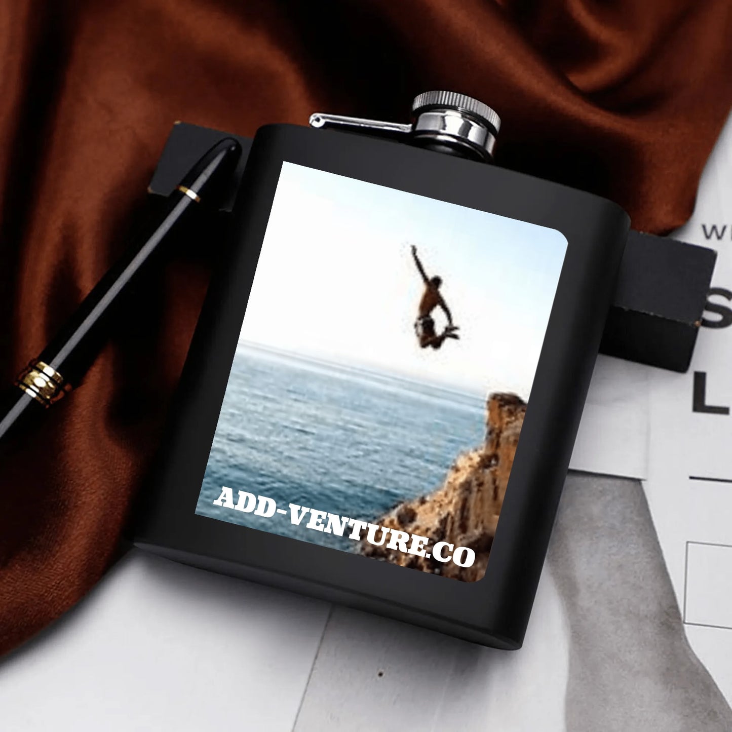 Nomad Nectar – Flask Set with Gift Box & Add Photo