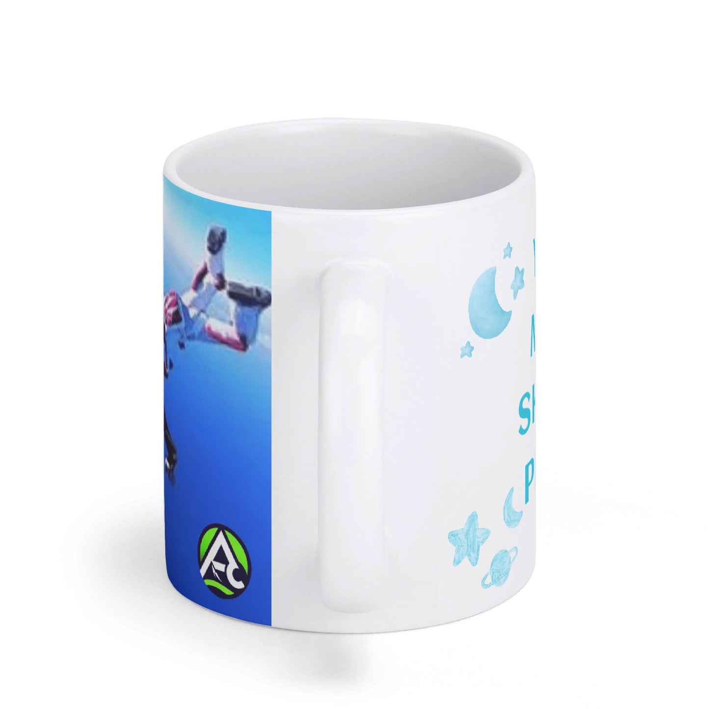 Skydive Please White Glossy Mug 11 oz