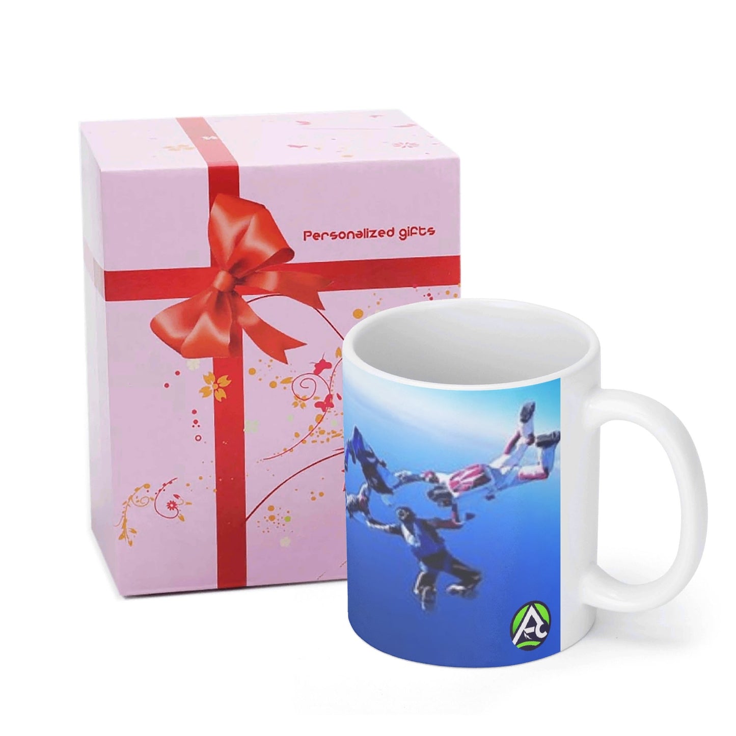 Skydive Please White Glossy Mug 11 oz