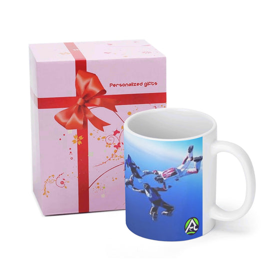 Skydive Please White Glossy Mug 11 oz