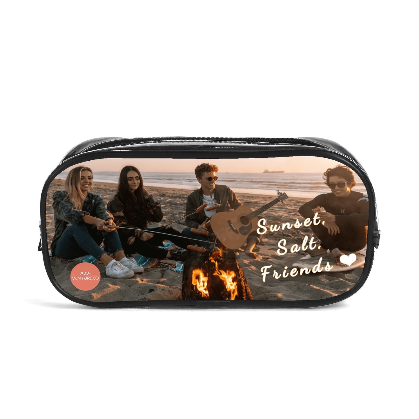 Custom Personalized Sunset Salt Friends Pencil Pouch