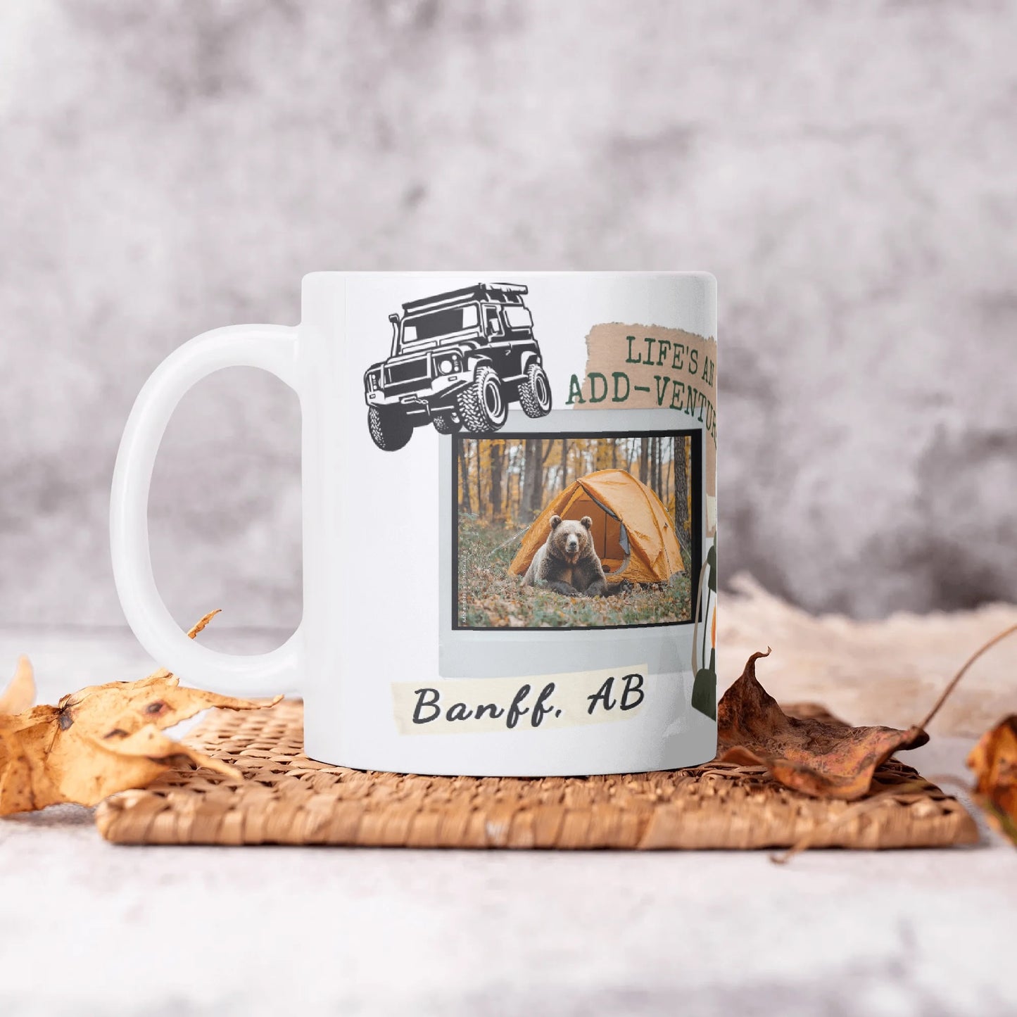 Life’s an ADD-Venture White Glossy Personalization Mug 11 oz