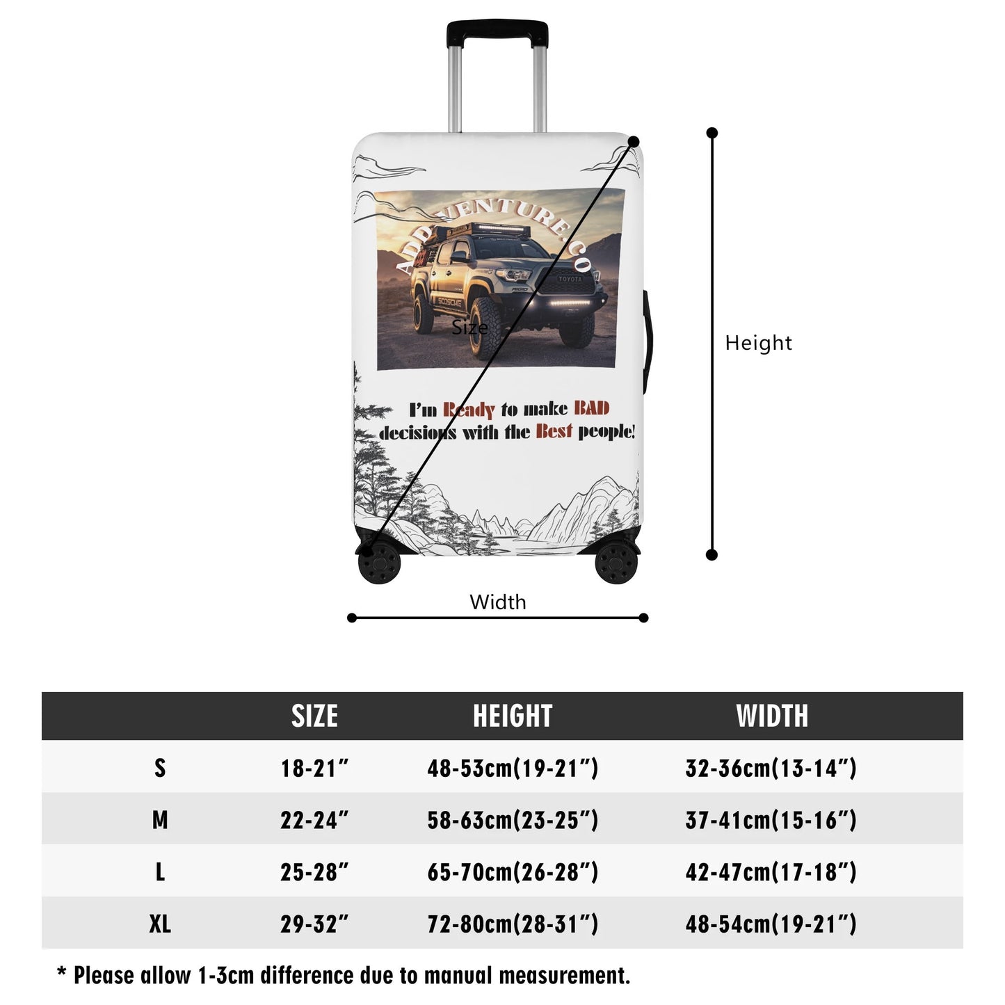 Custom Personalized Pack Your Personality Luggage Cover