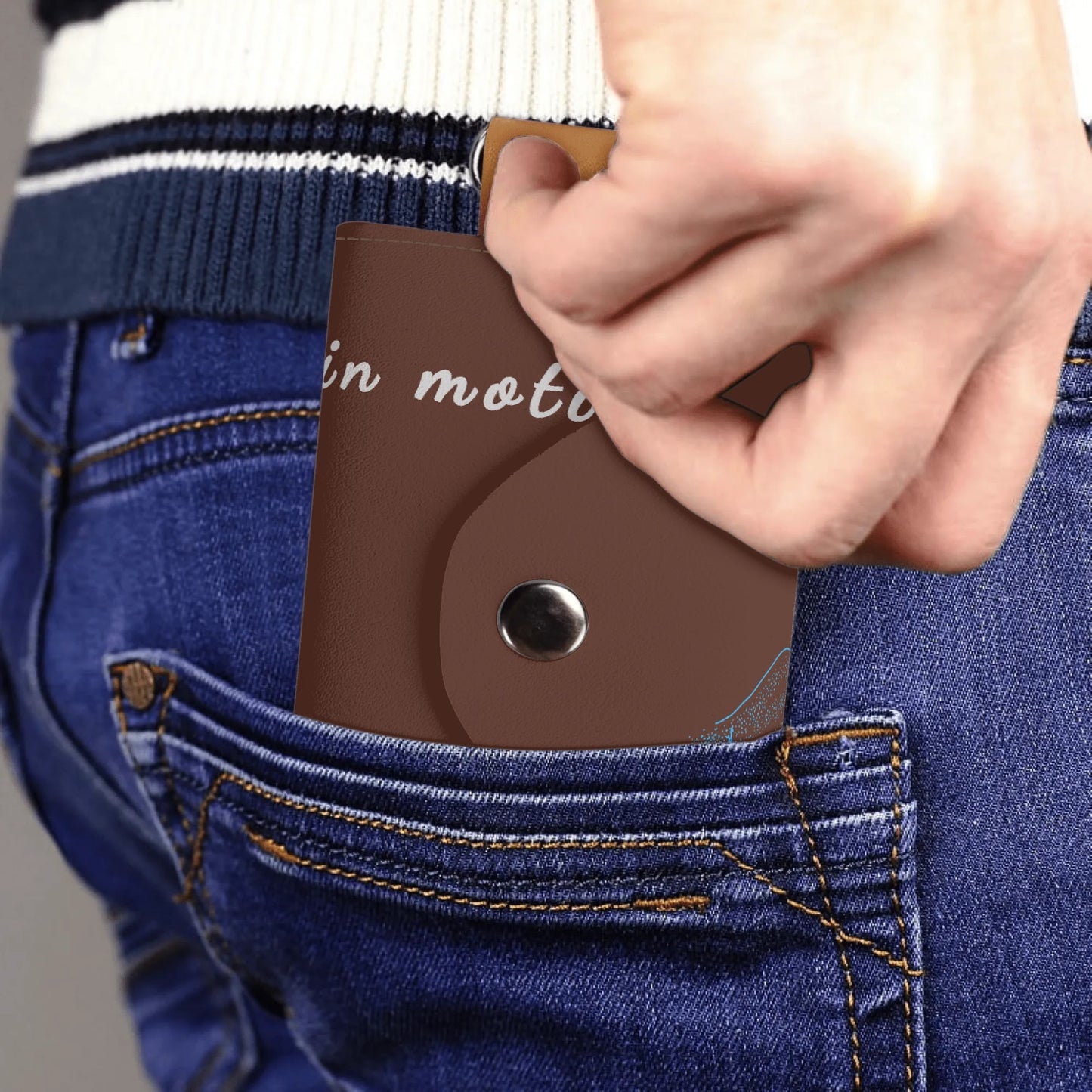 Custom Personalized Leather Keychain Purse