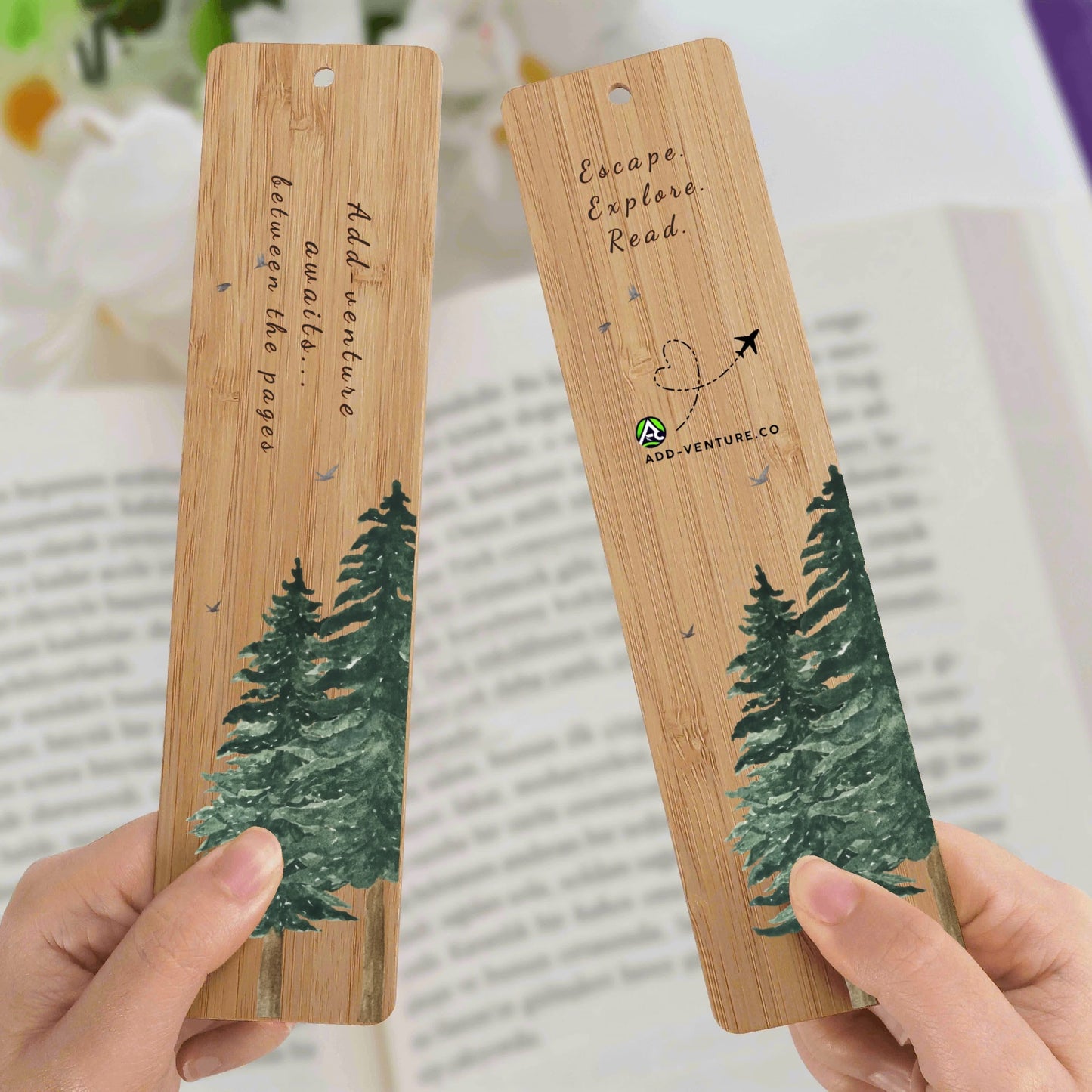Add-Venture Timber Tales Wooden Bookmark