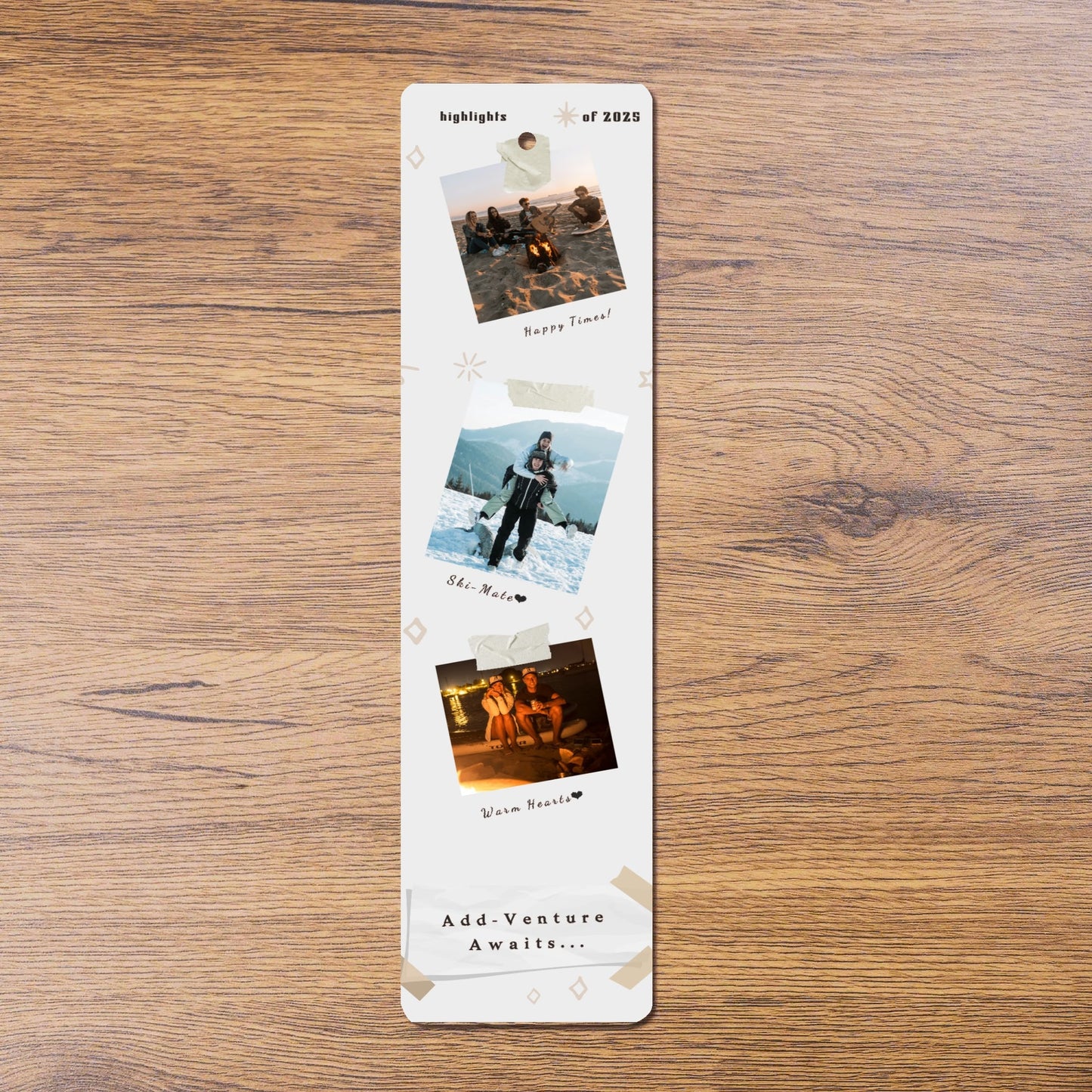 Custom Personalized Adventures Bookmark