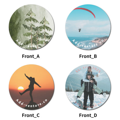 Custom Personalized Coast Into Style 4 pcs Wood Coaster Set