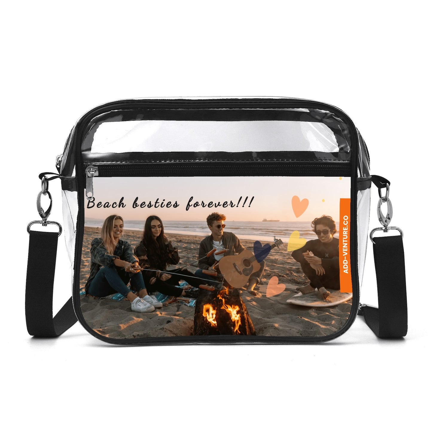 Custom Personalized Beach Besties Waterproof Bag