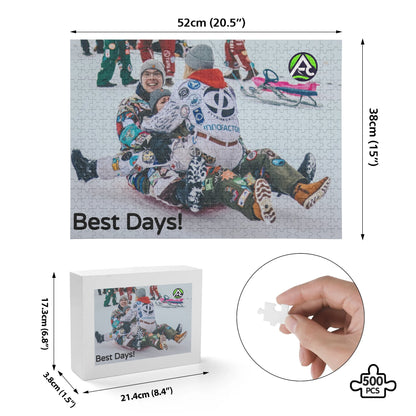 Custom Personalized Best Days Puzzle (500 pcs)