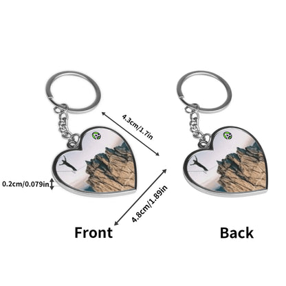 Custom Personalized Heartstring Keychain