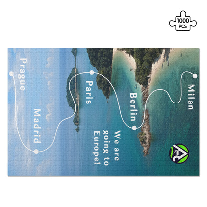 Custom Personalized Destination Puzzle (1000 pcs)