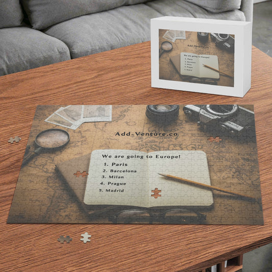 Custom Personalized Travel Puzzle  (500 Pcs)