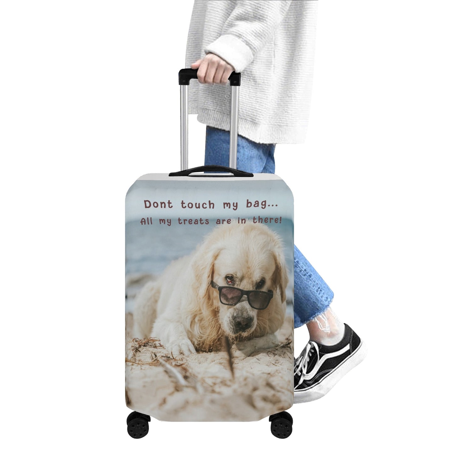 This Bag Is Under Pawtection Luggage Cover