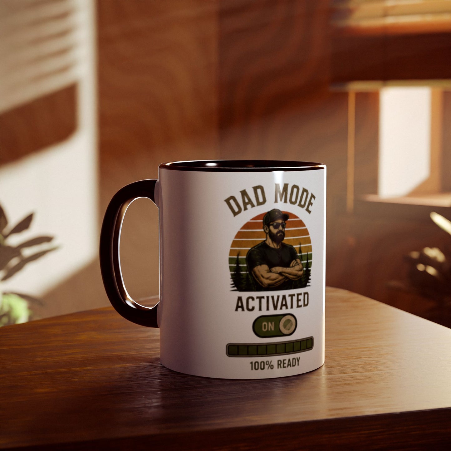 Dad Mode Activated Coffee Mug — Funny Fathers Day Gift, 11oz Accent Mug