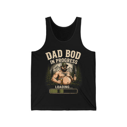 Dad Bod In Progress Tank Top — Funny Father’s Day Muscle Humor Tank