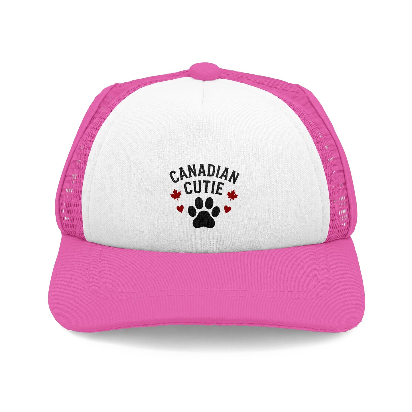 Trucker Hat — "Canadian Cutie" Paw Print Foam Trucker Hat