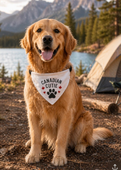 "Canadian Cutie" Clip-On Pet Bandana