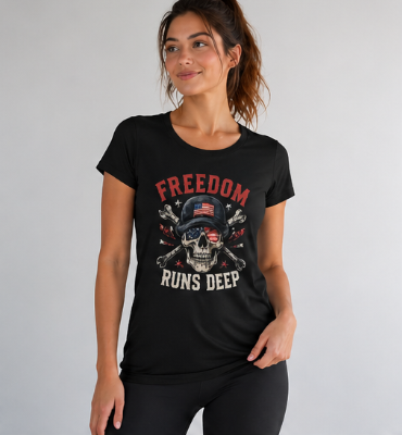 Freedom Runs Deep Women's Tee