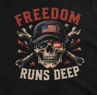 Freedom Runs Deep Women's Tee