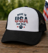 Dog Foam Trucker Hat- made in USA