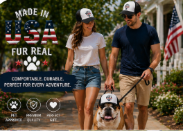 Made in USA Trucker Hat | Matching Dog Hat | Patriotic Cap