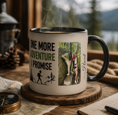 Color-Changing Adventure Mug – “One More Adventure I Promise” 11oz